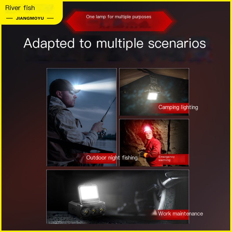 LED Fishing Headlamp with Long Battery Life for Night Use