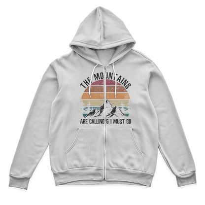 Hiking The Mountains Are Calling Zip Hoodie