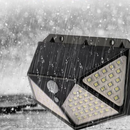 Solar Powered Lights On All Sides - Black