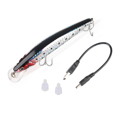 USB Rechargeable Electric Fishing Lure with Cable