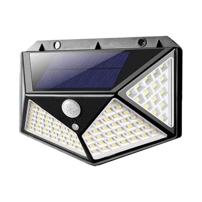 Solar Powered Lights On All Sides - Black